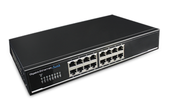 16口全千兆桌面可上機架交換機