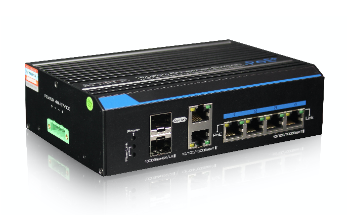 4口PoE全千兆工業(yè)交換機